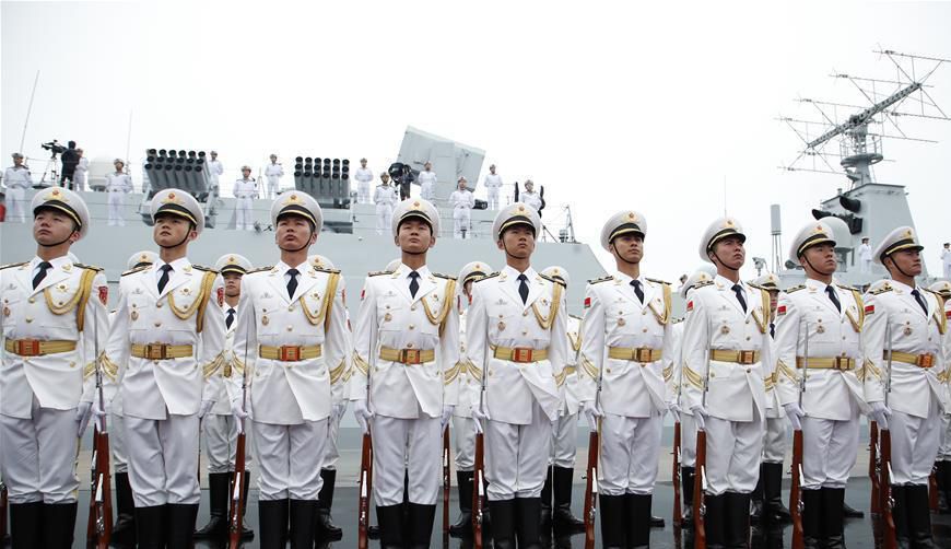 人民海軍70周年海上閱兵，壯麗航跡，榮耀瞬間，人民海軍70周年海上閱兵，榮耀瞬間，壯麗航跡展國威